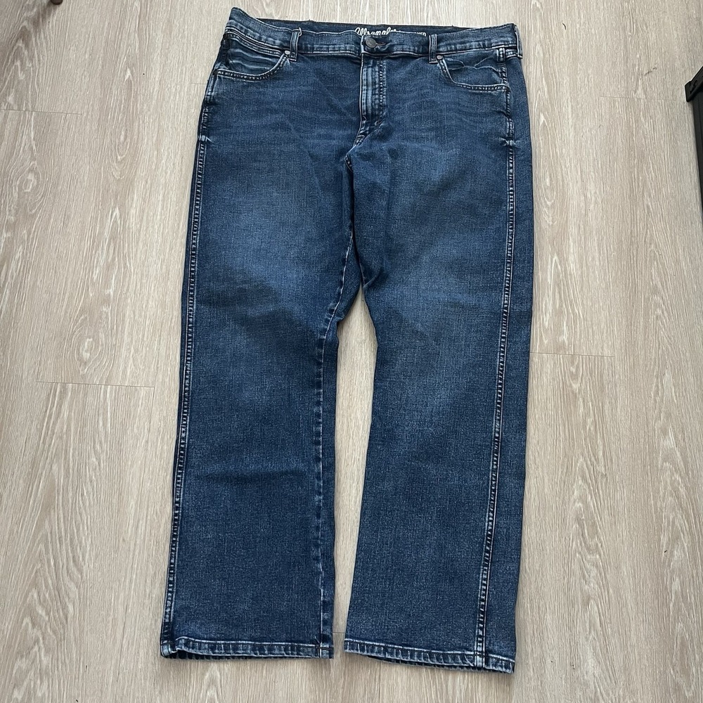 Wrangler Retro Jeans Relaxed Boot Mens 40x32 Western Vintage Wash Stretch Denim